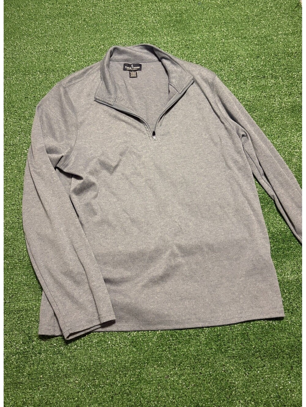 Taylor Vintage Ultra-Soft Stretch Knit 1/4 Zip Sweatshirt Mens L